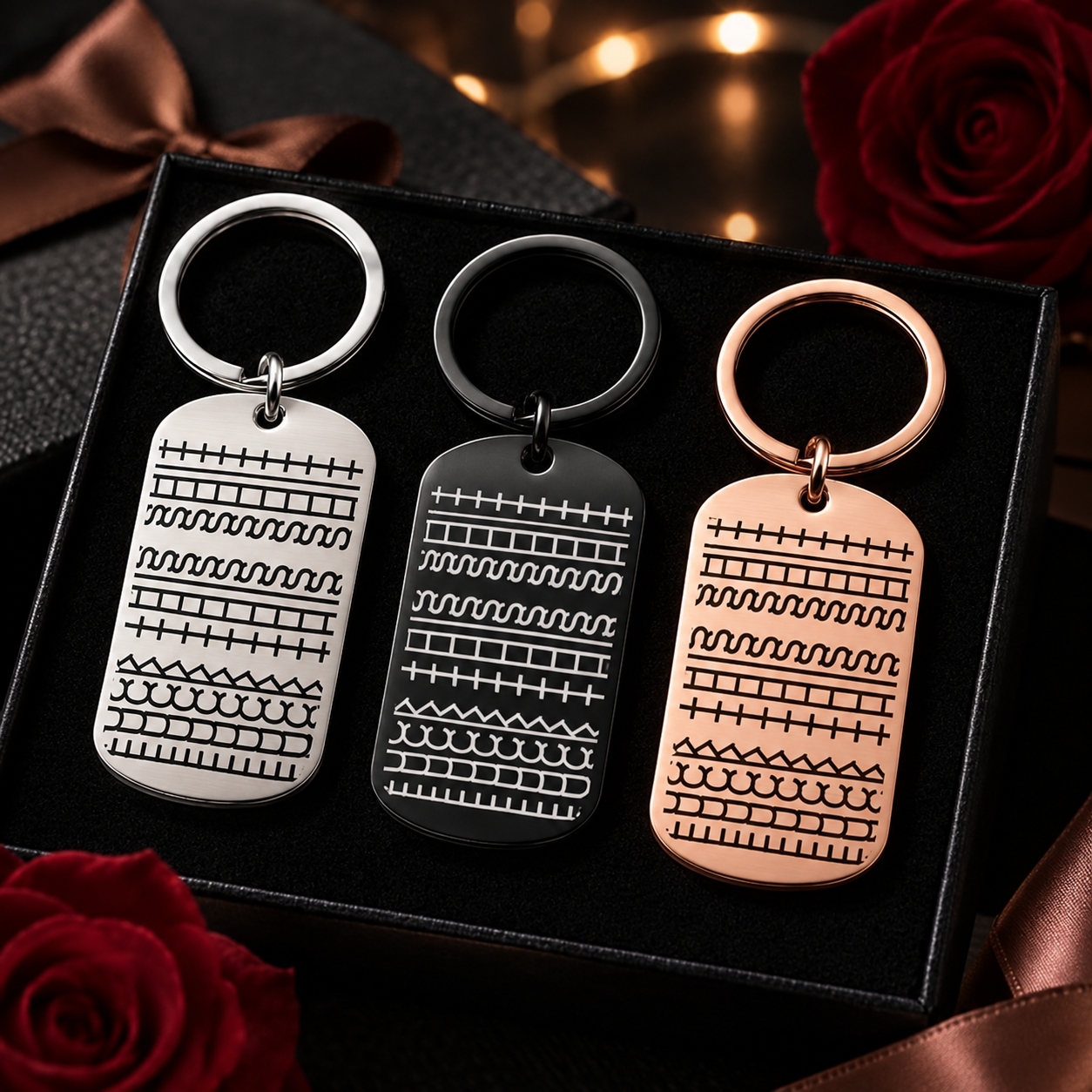 Stainless Steel Hidden Message KeychainGift for Christmas, Birthday or Graduation
