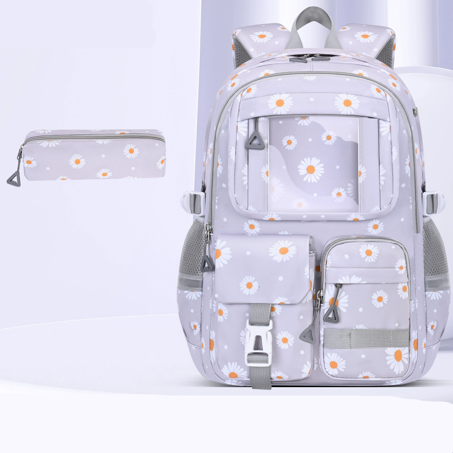 Fimibuke 3-in-1 School Backpack Set, Waterproof Bookbag with Lunch Bag & Pencil Case, Lightweight for School Girls Boys