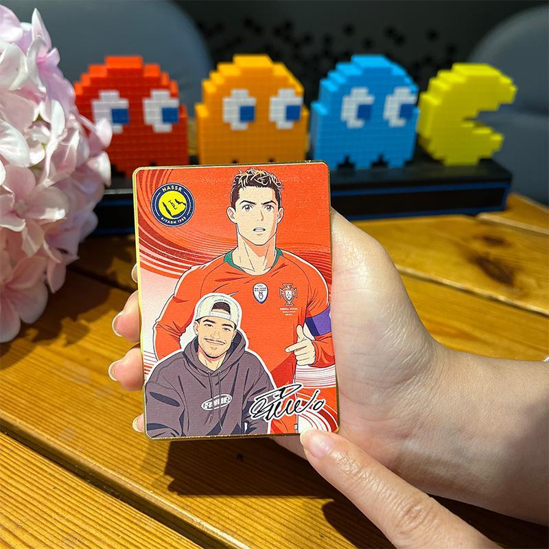 Anime Football Star Custom Trading Card – Personalized Fan Photo Collectible