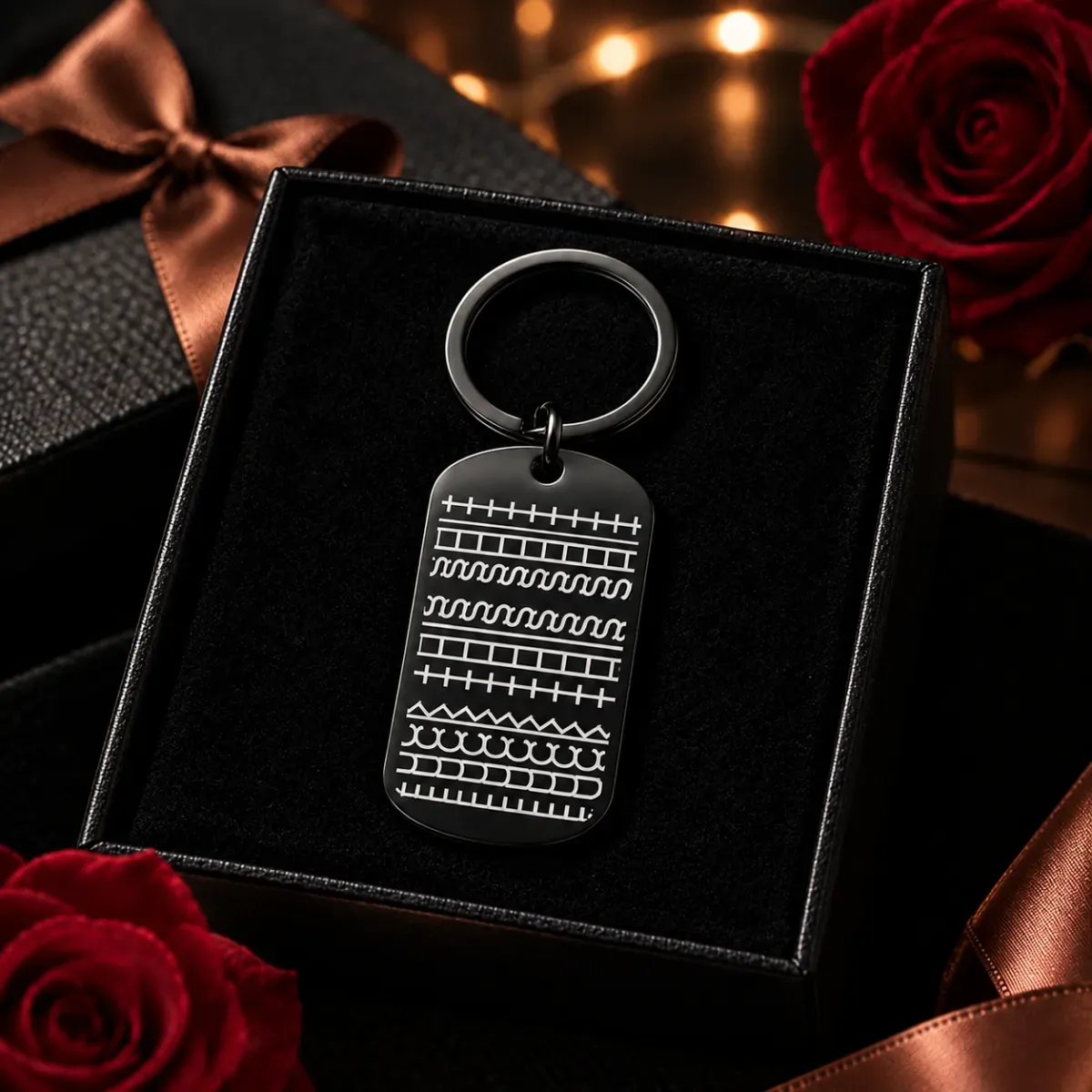 Stainless Steel Hidden Message KeychainGift for Christmas, Birthday or Graduation