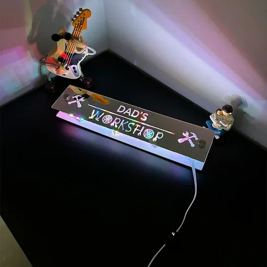 Father’s Day Gift Personalized Dad Studio Mirror Lamp Gift for Dad