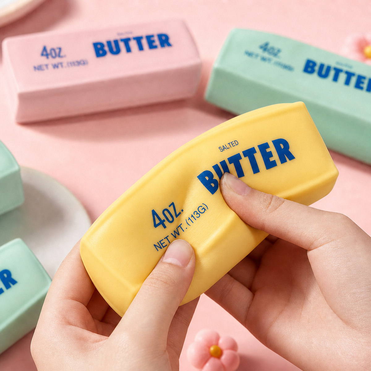 Butter Stick Squishy Toy - Slow Rising Sensory Fidget Stress Relief Gift - PhotoMoonLamp