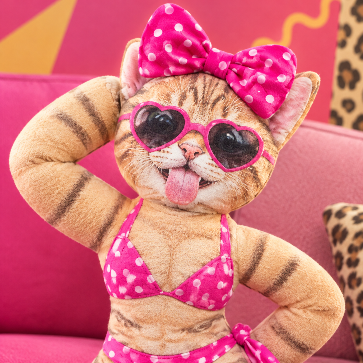 Poseable Plush Pet Doll for Christmas Gifts – Customizable Funny Animal Figurine for Dog & Cat Lovers - PhotoMoonLamp