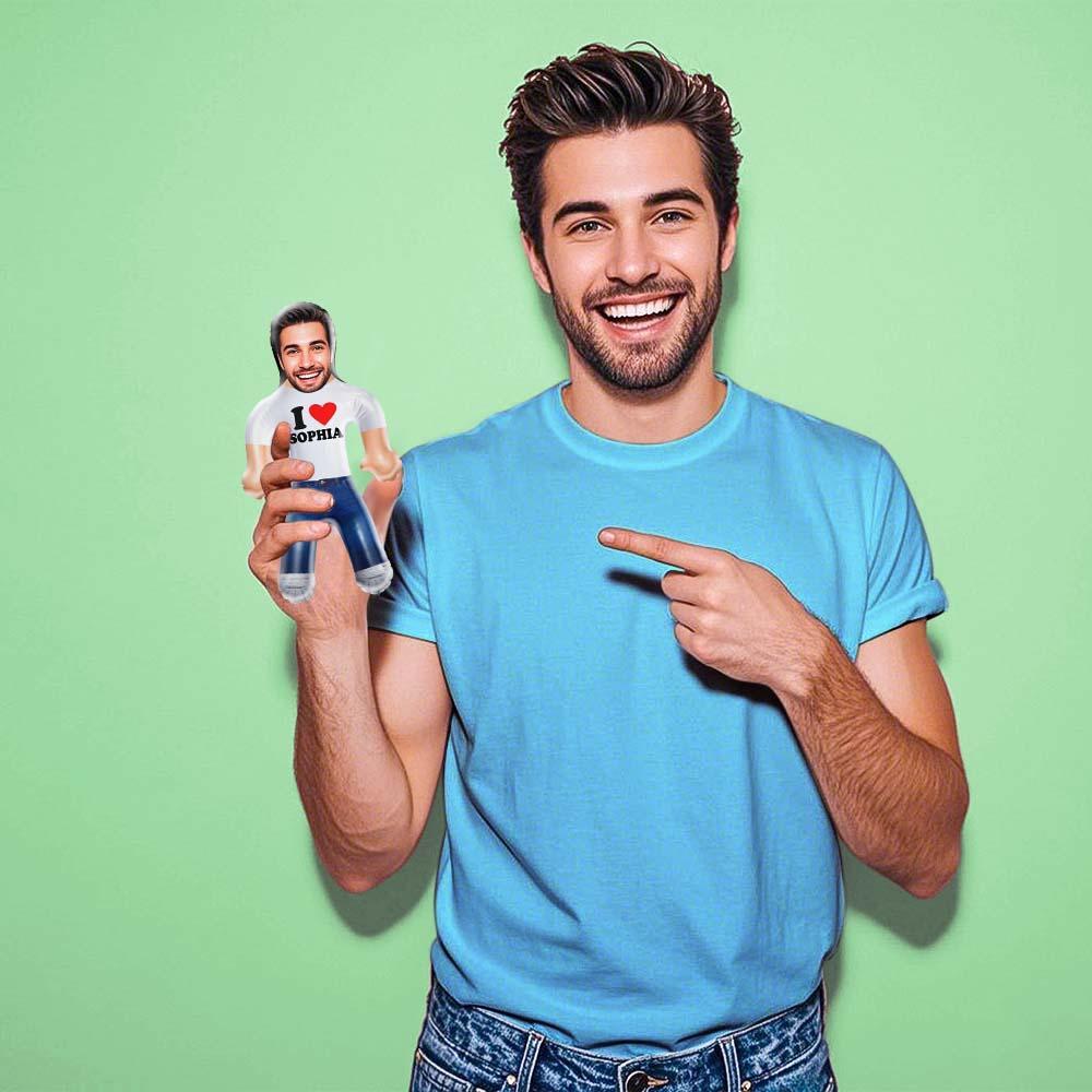 Graduation Air Minime Doll with Face – Black Gown & Gold Stole - PhotoMoonLamp