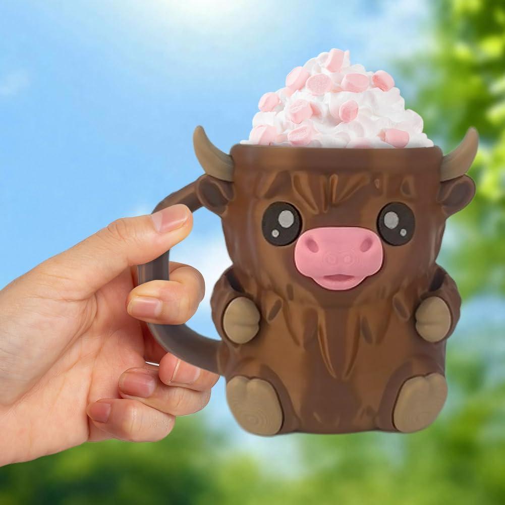 Christmas Gifts Cute Cow Style Ice Cream Pint Holder with Handle and Spoon – Reusable Antifreeze Cooler Sleeve for Ice Cream, Drinks, and Desserts Funny Cow Gifts for Ice Cream Lovers - PhotoMoonLamp