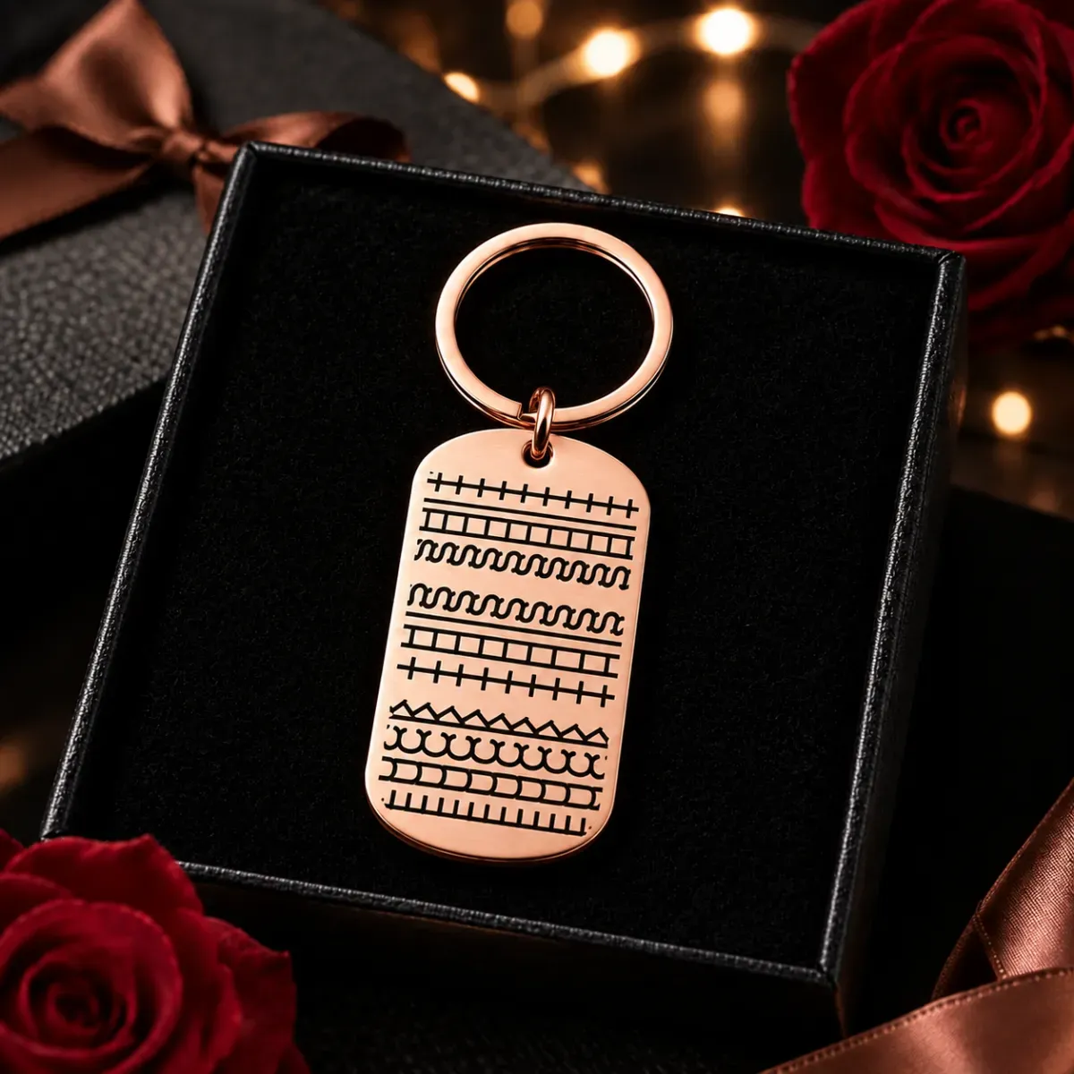 Stainless Steel Hidden Message KeychainGift for Christmas, Birthday or Graduation