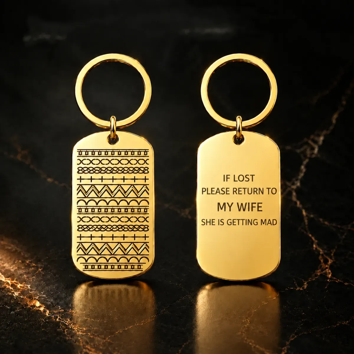 Stainless Steel Hidden Message KeychainGift for Christmas, Birthday or Graduation