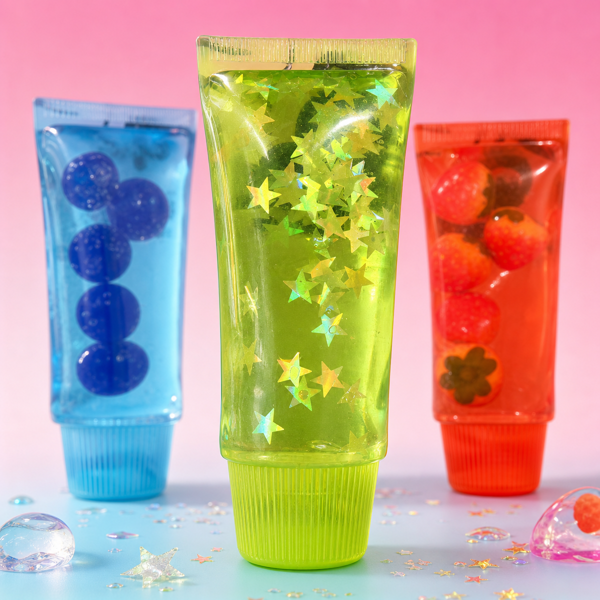 Fruit Squishy Toy Toothpaste Tube Squishy Toy  Funny TPR Slow Rising Stress Relief Squeeze Fidget Toy, Portable Sensory Desk Toy Gift