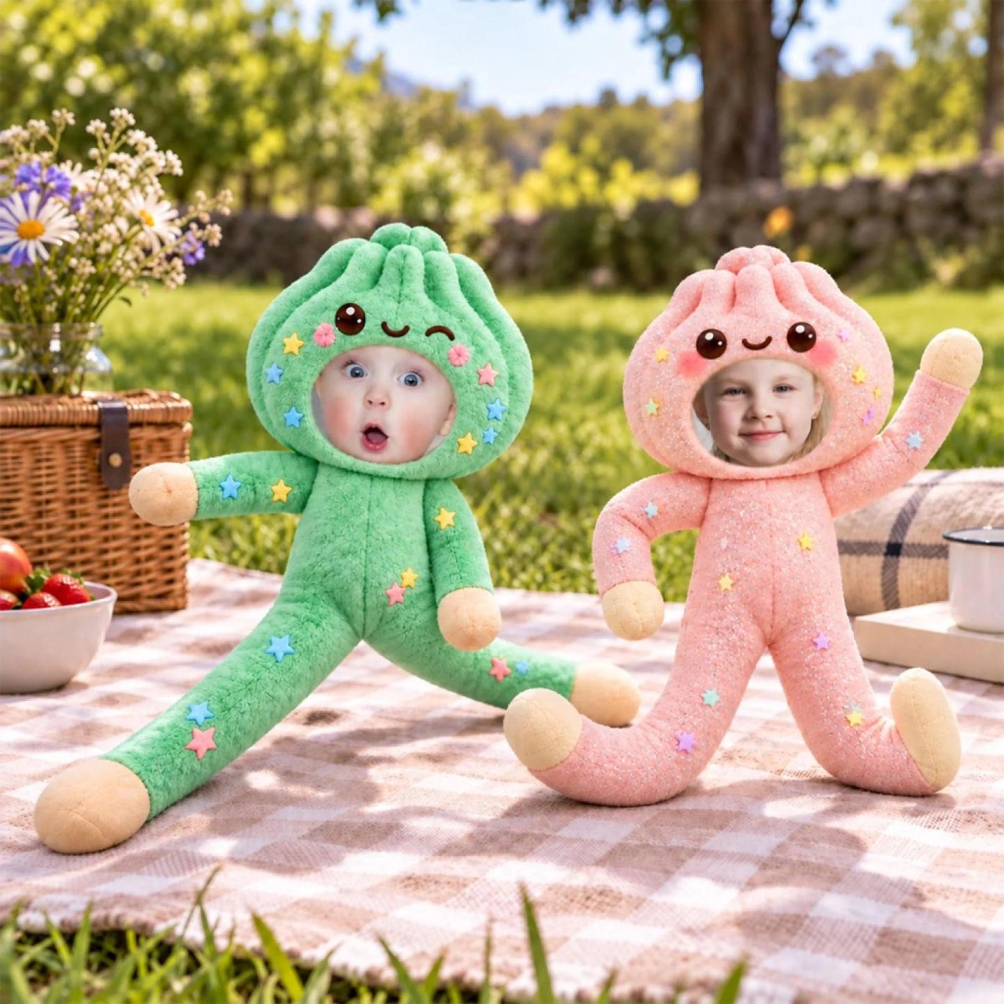 Custom Funny Pet Photo Christmas Plush Doll Gifts For Pet Lovers • My Merry Pup - Personalized Poseable Plush Doll - PhotoMoonLamp