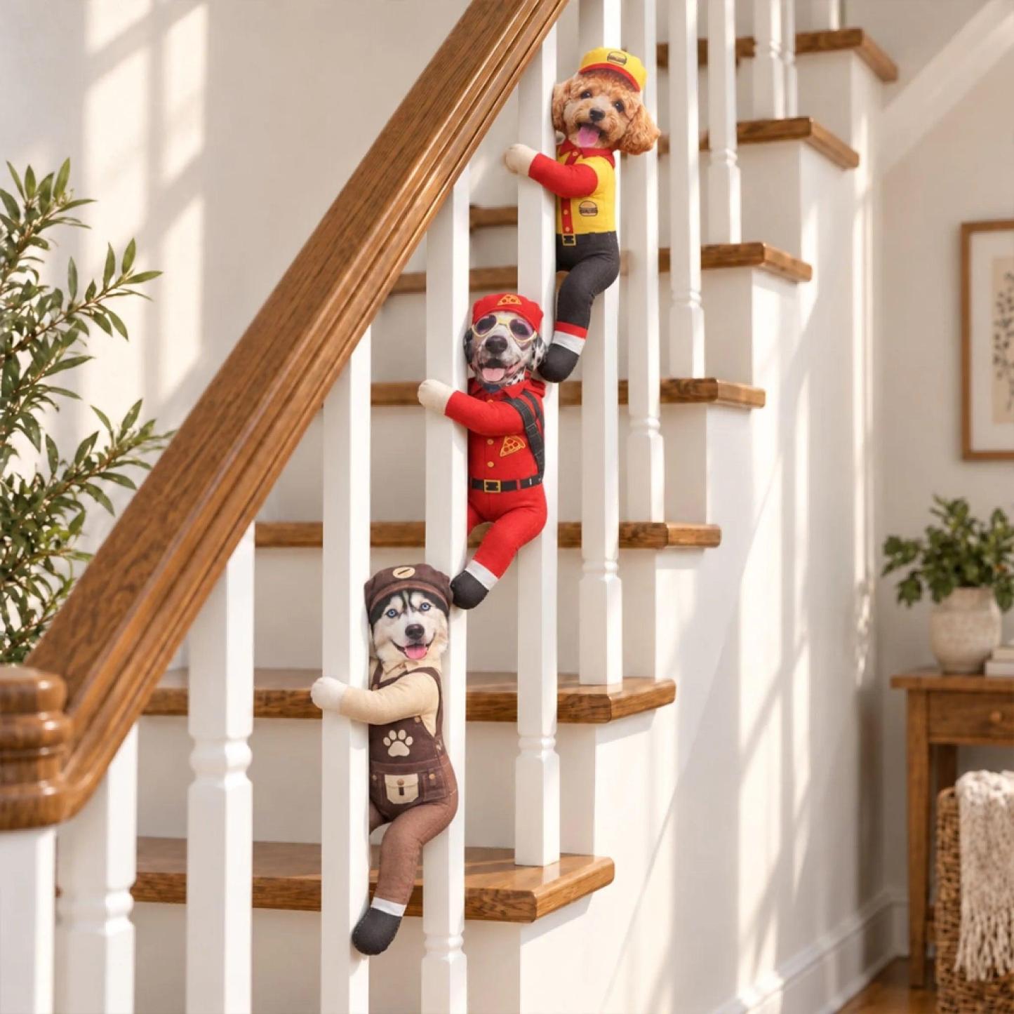 Custom Funny Pet Photo Christmas Plush Doll Gifts For Pet Lovers • My Merry Pup - Personalized Poseable Plush Doll - PhotoMoonLamp