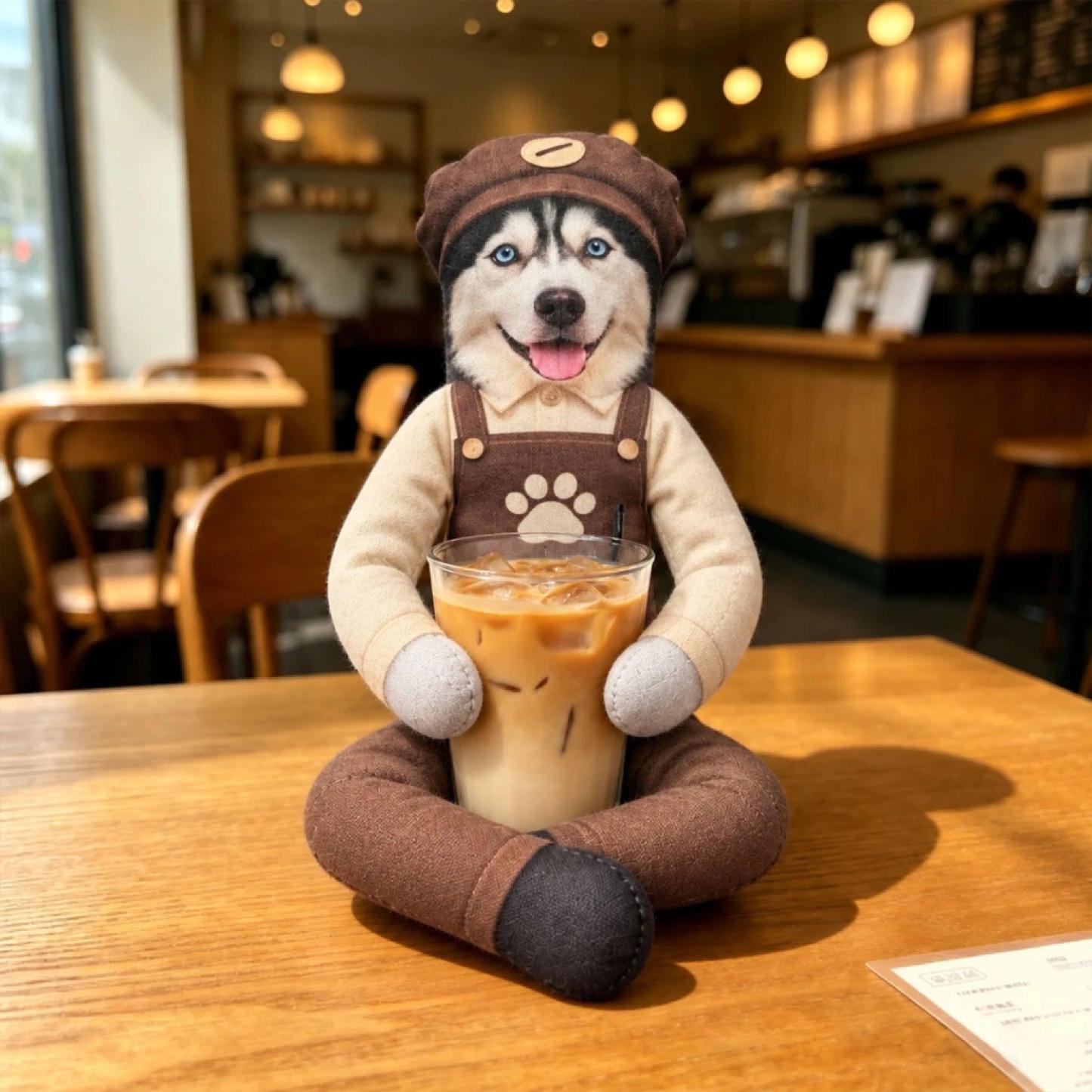 Custom Funny Pet Photo Christmas Plush Doll Gifts For Pet Lovers • My Merry Pup - Personalized Poseable Plush Doll - PhotoMoonLamp