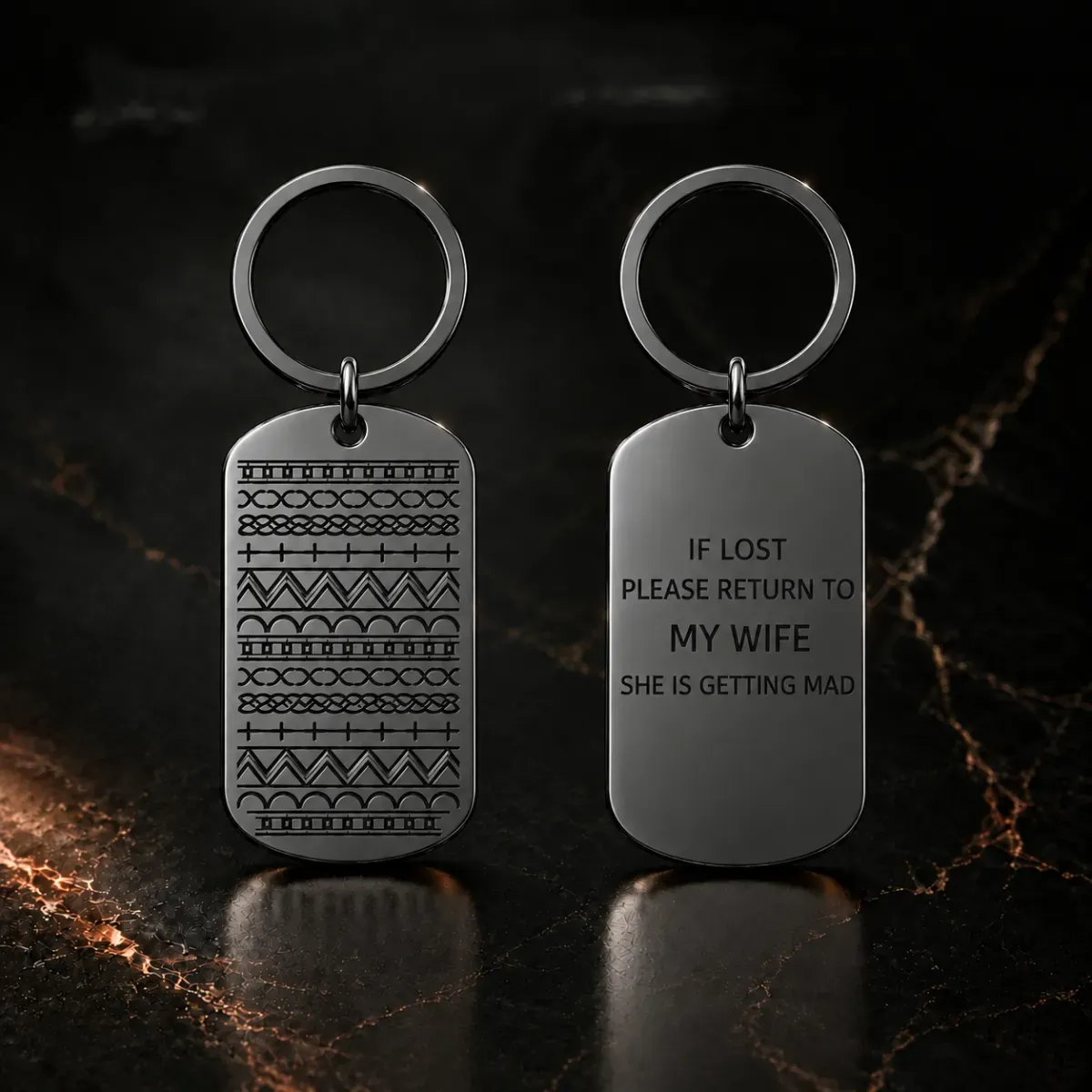 Stainless Steel Hidden Message KeychainGift for Christmas, Birthday or Graduation