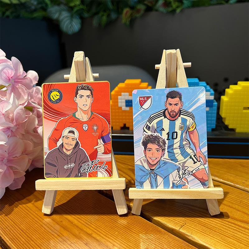 Anime Football Star Custom Trading Card – Personalized Fan Photo Collectible