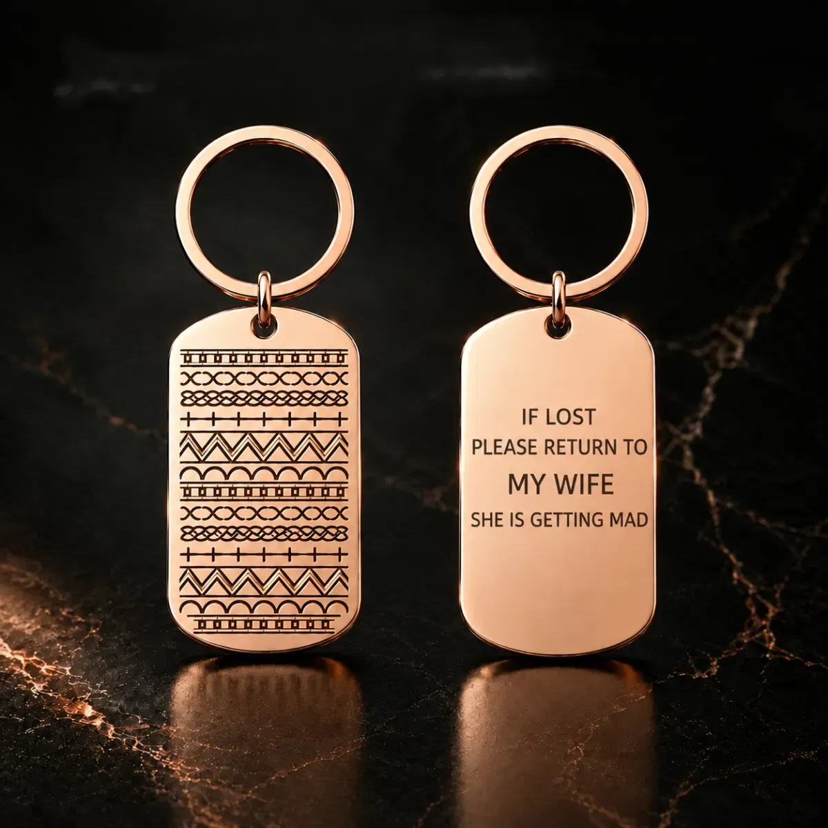 Stainless Steel Hidden Message KeychainGift for Christmas, Birthday or Graduation