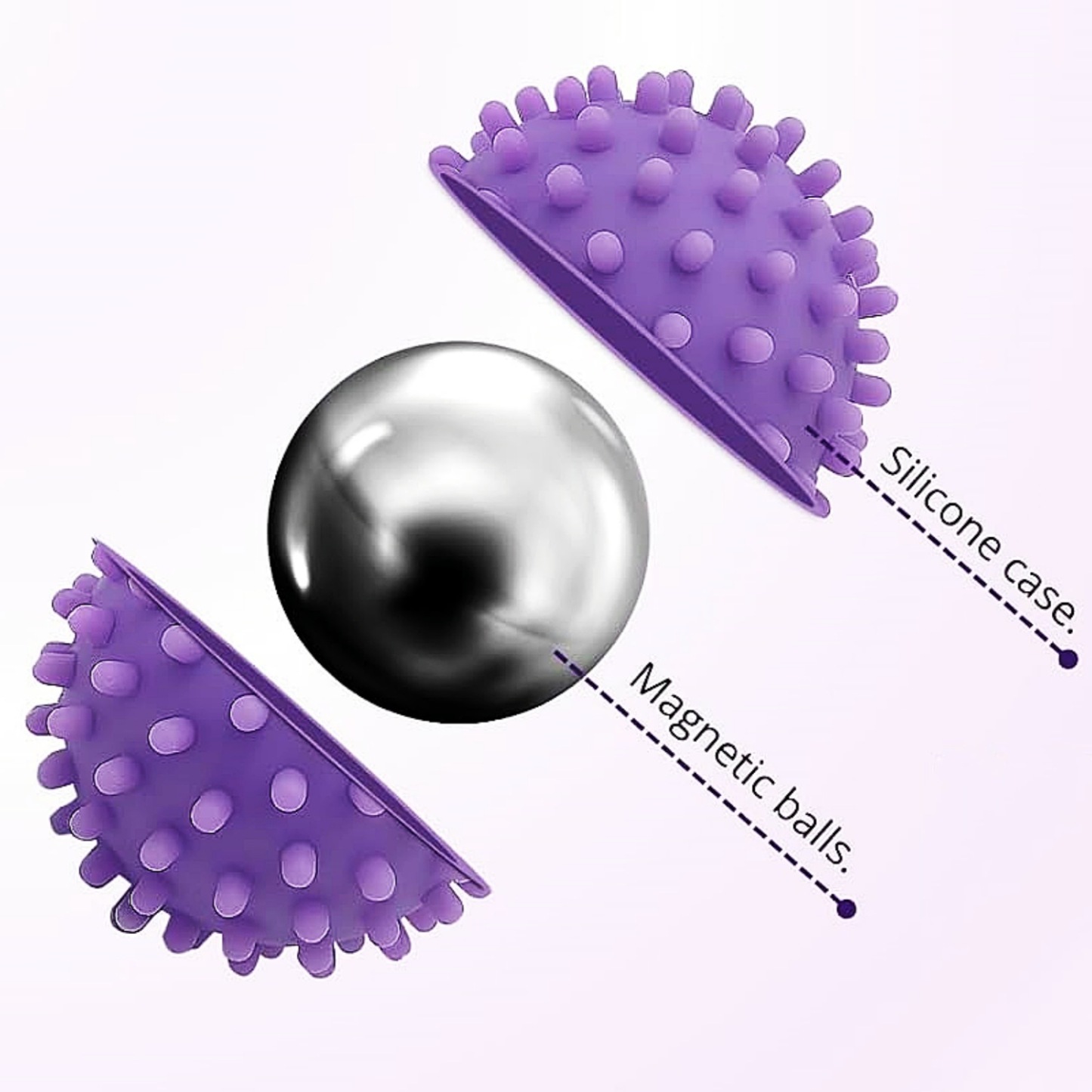 Ahdh Toys Silent Silicone Decompression Artifact Magnetic Ball Toys