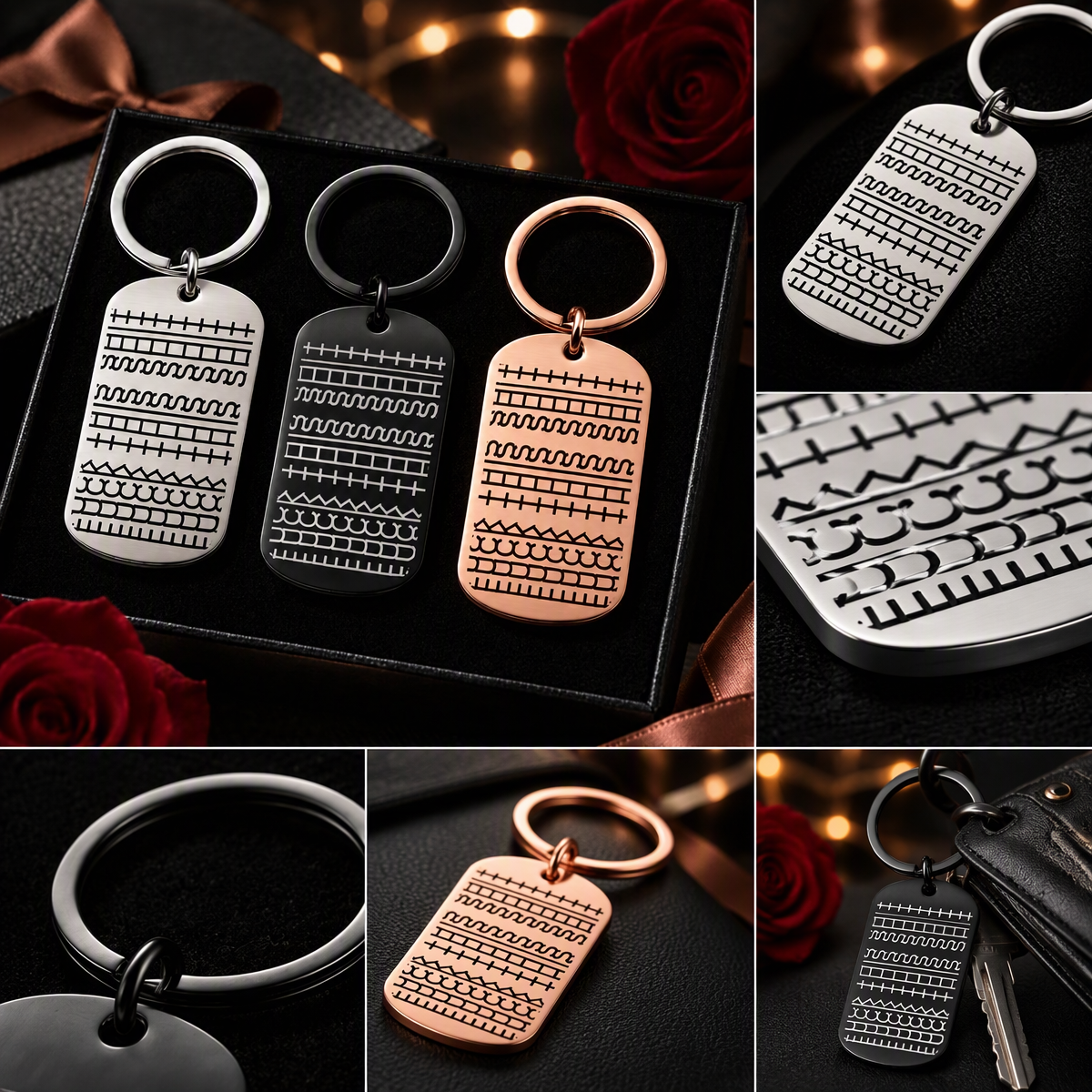 Stainless Steel Hidden Message KeychainGift for Christmas, Birthday or Graduation