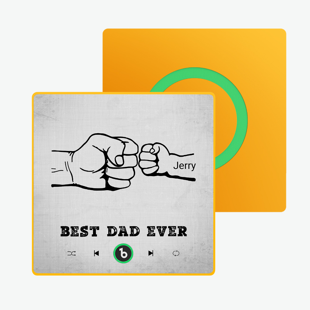 Father's Day Gift Custom Music Fridge Magnet Colorful Frame Album Fridge Magnet Music Wall Photo Sticker Can Play Songs Gift for Dad