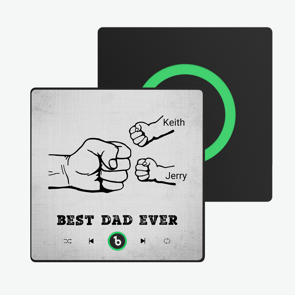 Father's Day Gift Custom Music Fridge Magnet Colorful Frame Album Fridge Magnet Music Wall Photo Sticker Can Play Songs Gift for Dad