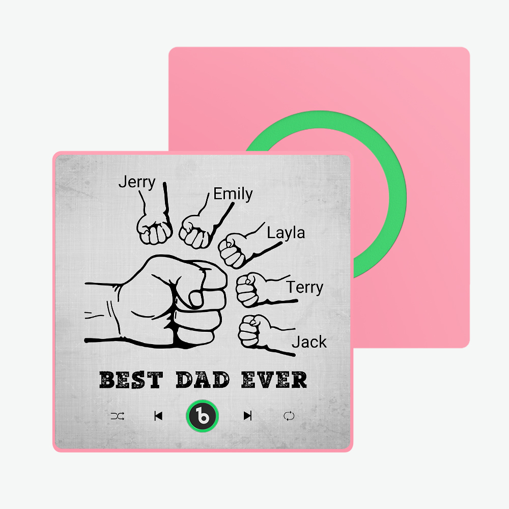 Father's Day Gift Custom Music Fridge Magnet Colorful Frame Album Fridge Magnet Music Wall Photo Sticker Can Play Songs Gift for Dad
