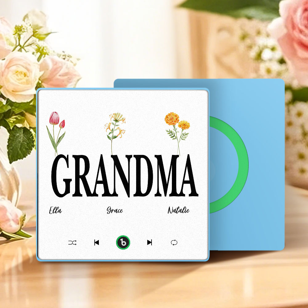 Mother's Day Gift Custom Music Fridge Magnet Colorful Frame Album Fridge Magnet Music Wall Photo Sticker Can Play Songs Gift for Mom