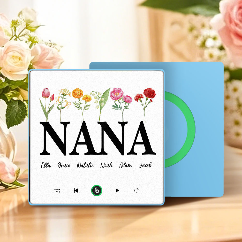Mother's Day Gift Custom Music Fridge Magnet Colorful Frame Album Fridge Magnet Music Wall Photo Sticker Can Play Songs Gift for Mom