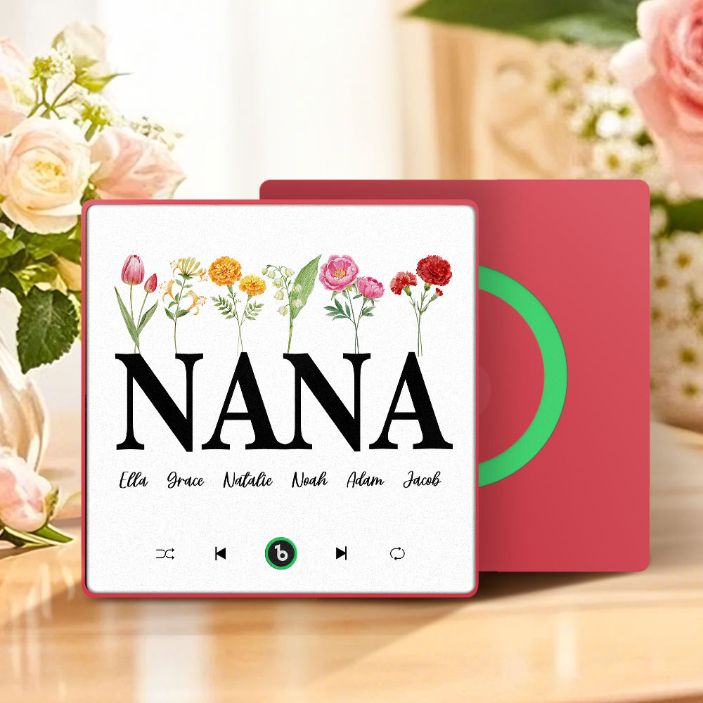 Mother's Day Gift Custom Music Fridge Magnet Colorful Frame Album Fridge Magnet Music Wall Photo Sticker Can Play Songs Gift for Mom
