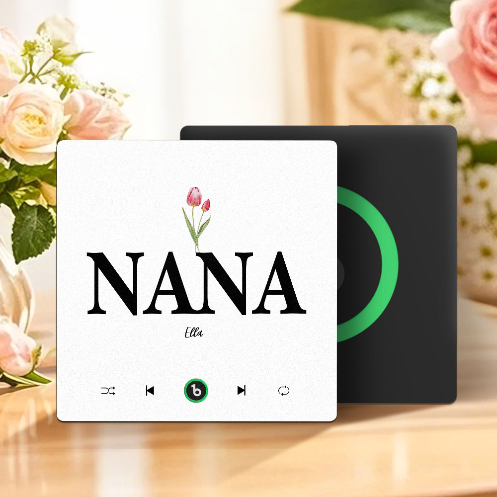 Mother's Day Gift Custom Music Fridge Magnet Frameless Album Fridge Magnet Music Wall Photo Sticker Can Play Songs Gift for Mom