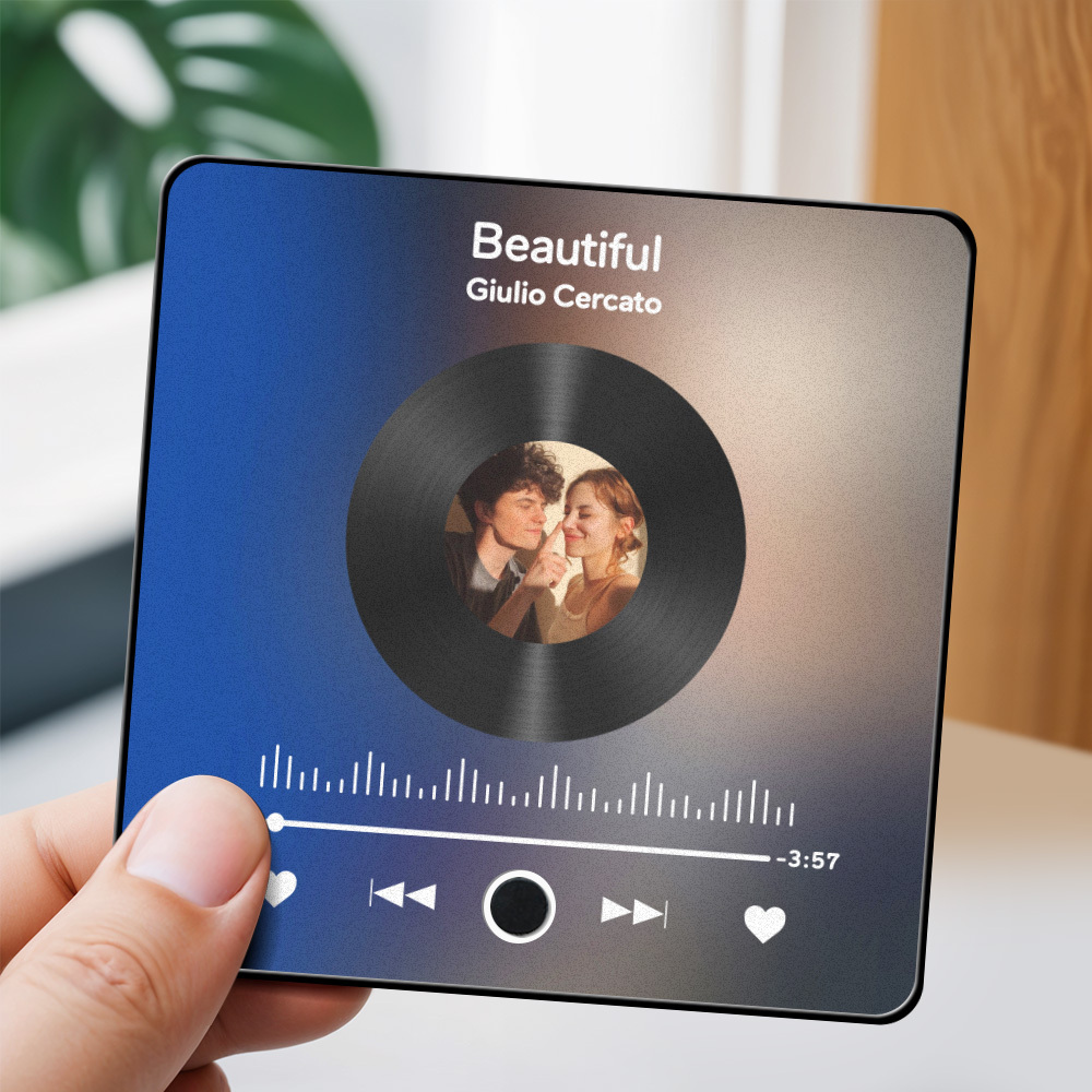 Custom Photo Fridge Magnet Music Can Be Played Without Cell Phone Music Fridge Magnet - PhotoMoonLamp