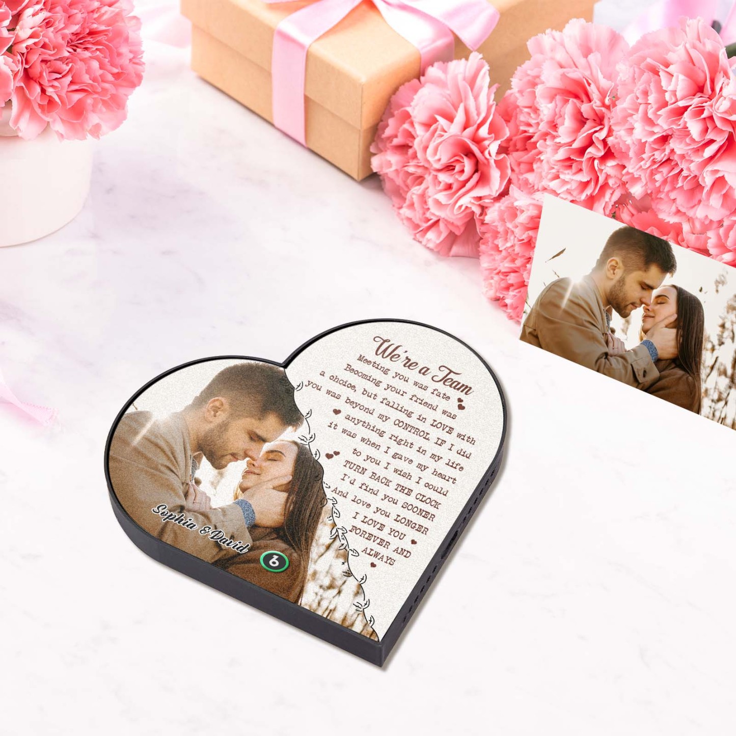 Custom Heart Frame Music Fridge Magnet Custom Album Fridge Magnet Music Wall Photo Sticker