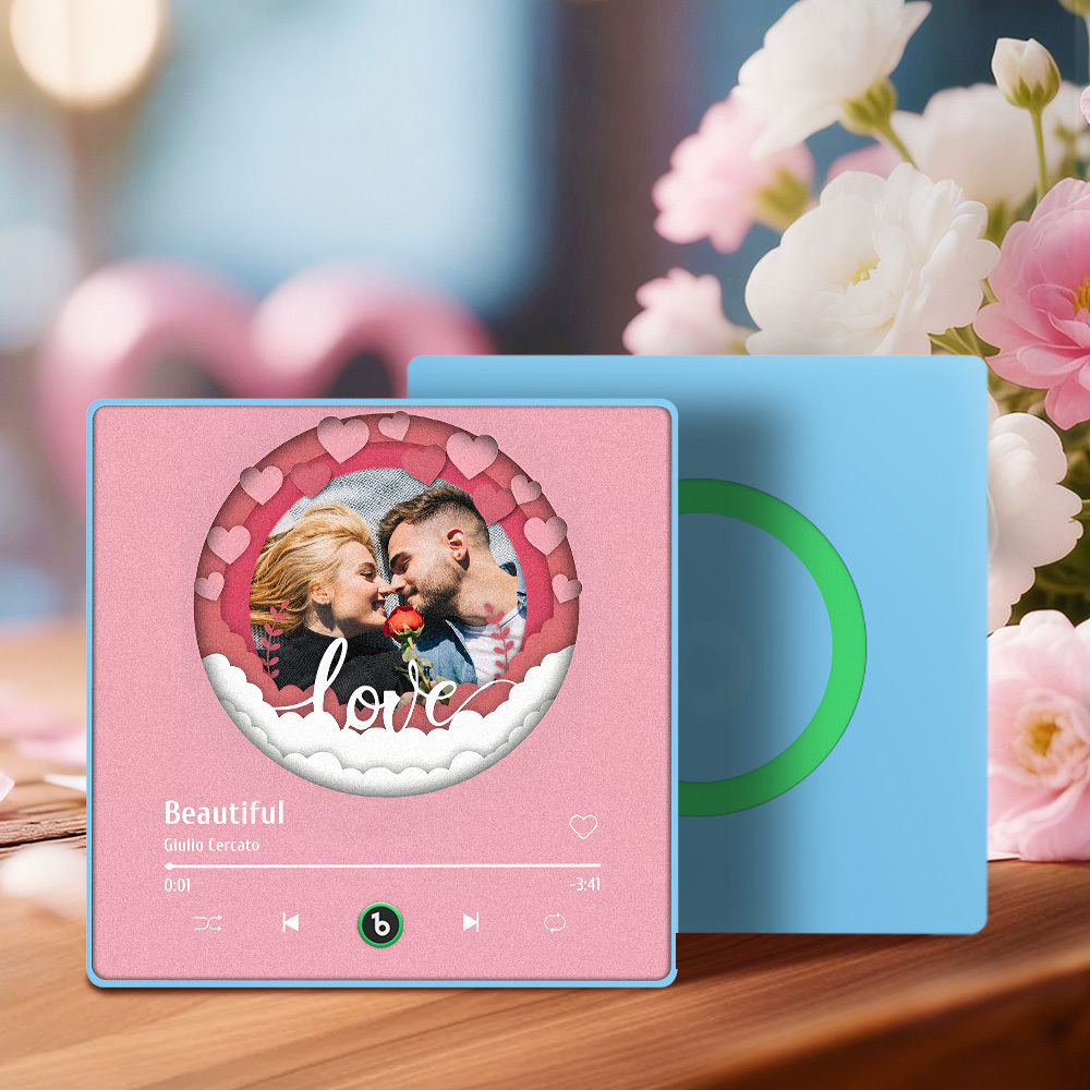 Valentine's Day Fridge Magnet Custom Photos Music Fridge Magnet Personalized Music Magnet Gift for Couples