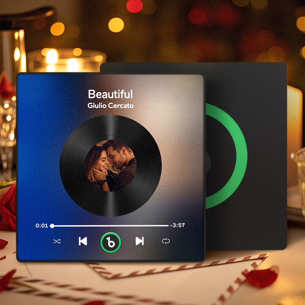 Custom Music Fridge Magnet Colorful Frame Album Fridge Magnet That Can Be Played Song Valentine's Day Gifts