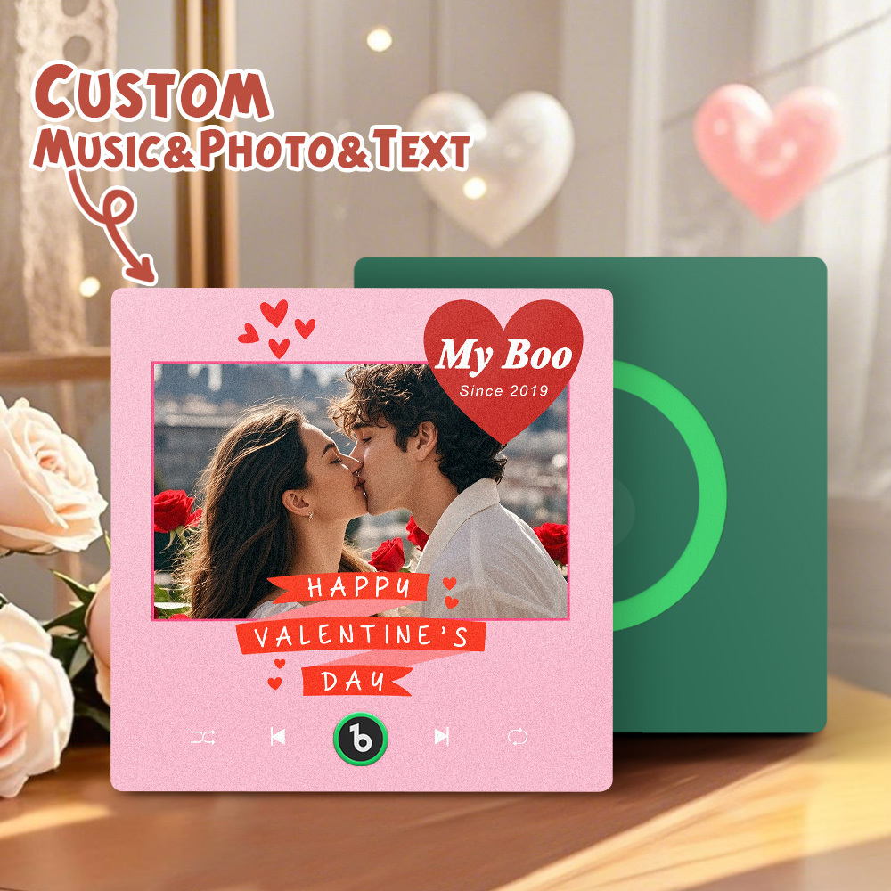Custom Music Fridge Magnets Custom Music Fridge Magnet Colorful Frame Album Fridge Magnet Can Play Songs Gift for Lover - PhotoMoonLamp