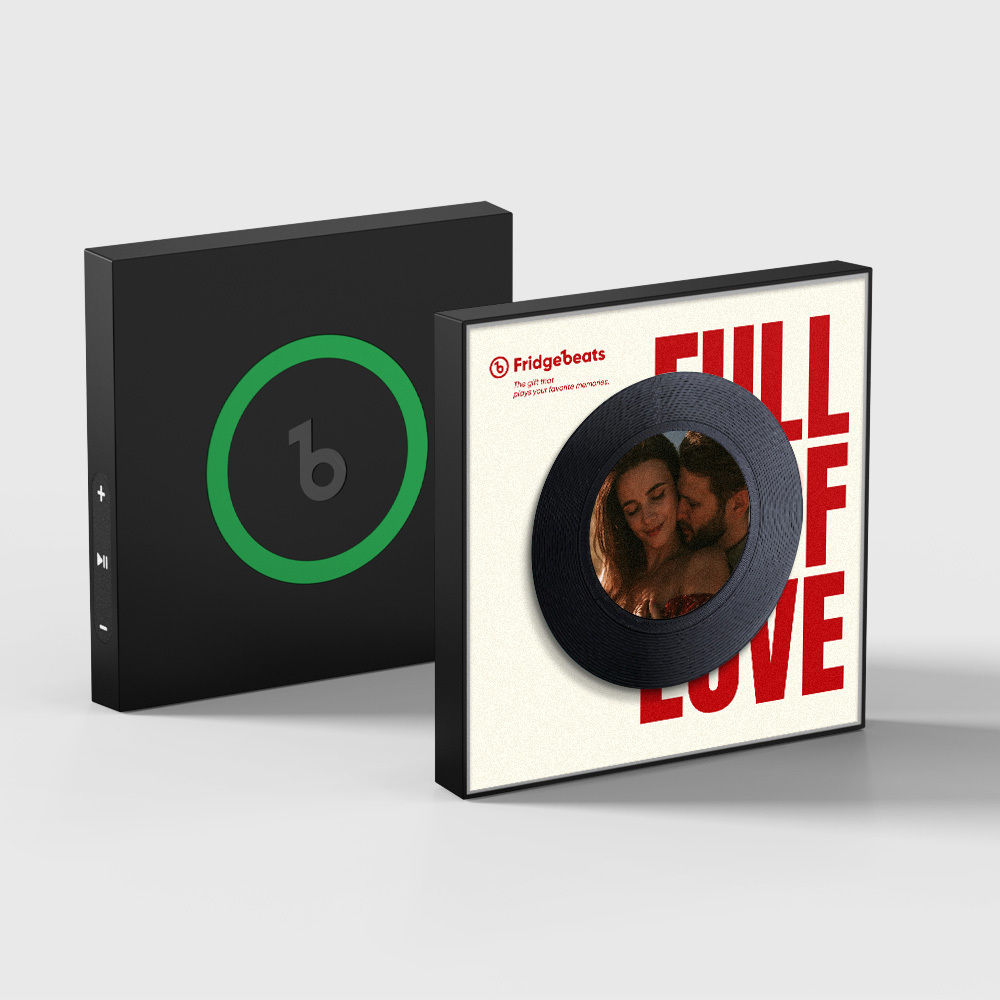 Custom Music and Photo Fridge Magnet NFC Song Fridge Magnets Gifts for Couple Full of Love