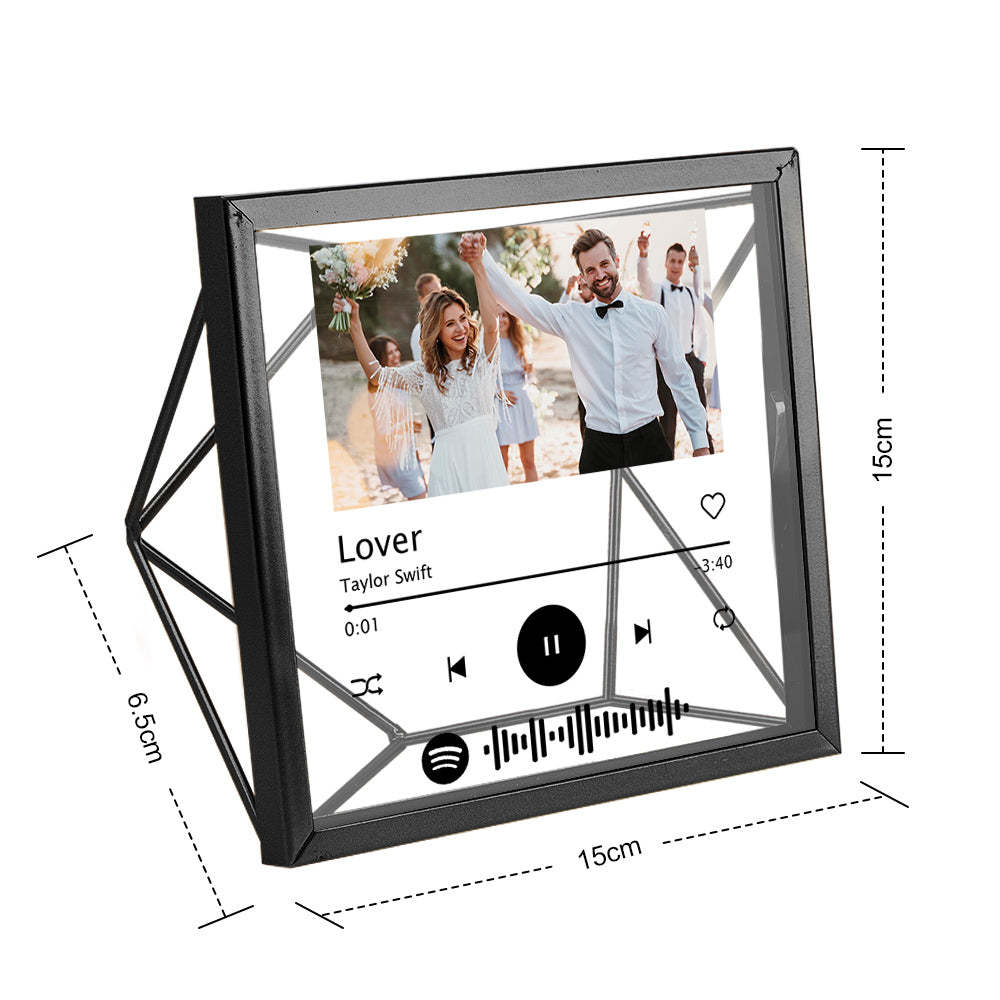 Custom Photo Spotify Acrylic Photo Frame Personalized Picture Gift - photomoonlamp
