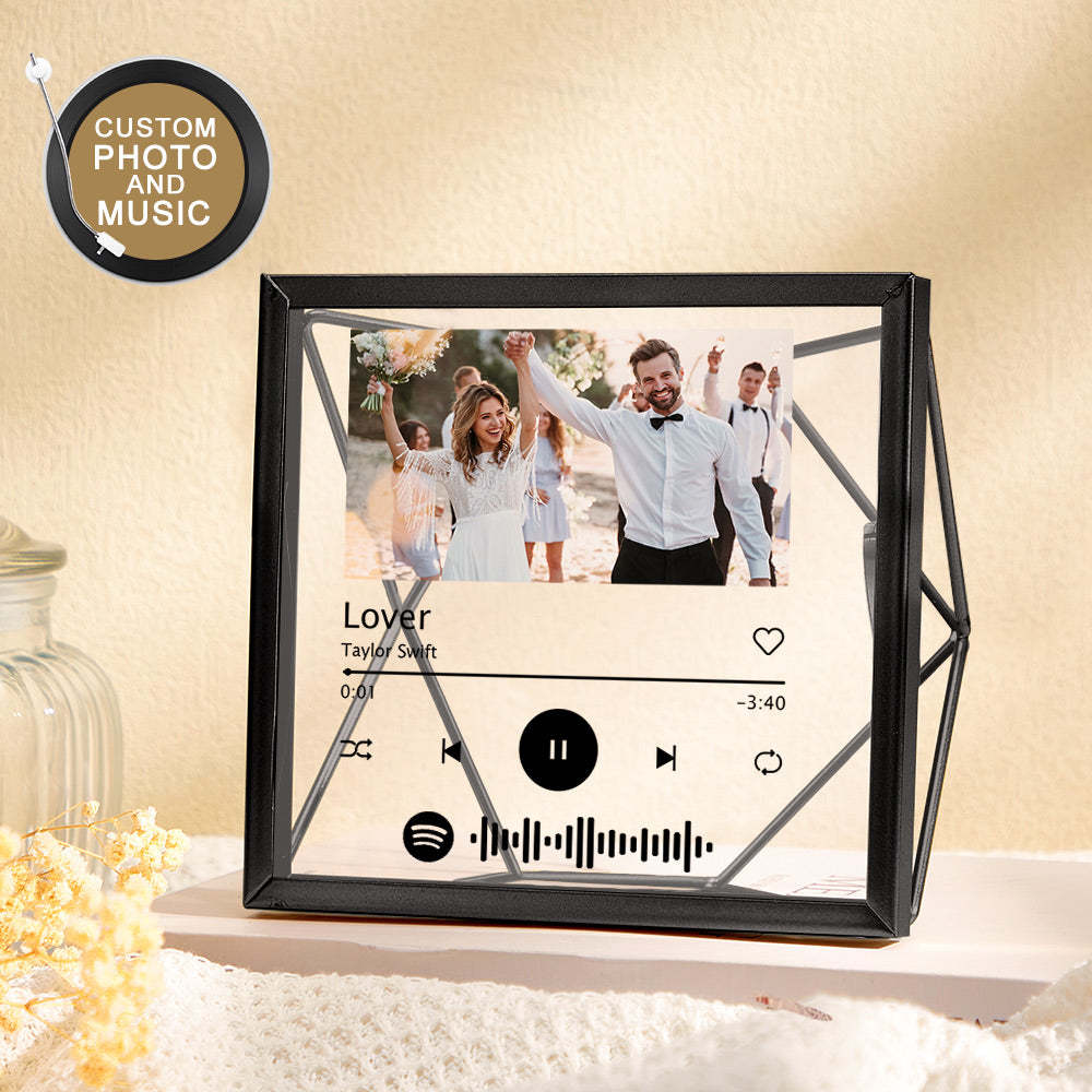 Custom Photo Spotify Acrylic Photo Frame Personalized Picture Gift - photomoonlamp