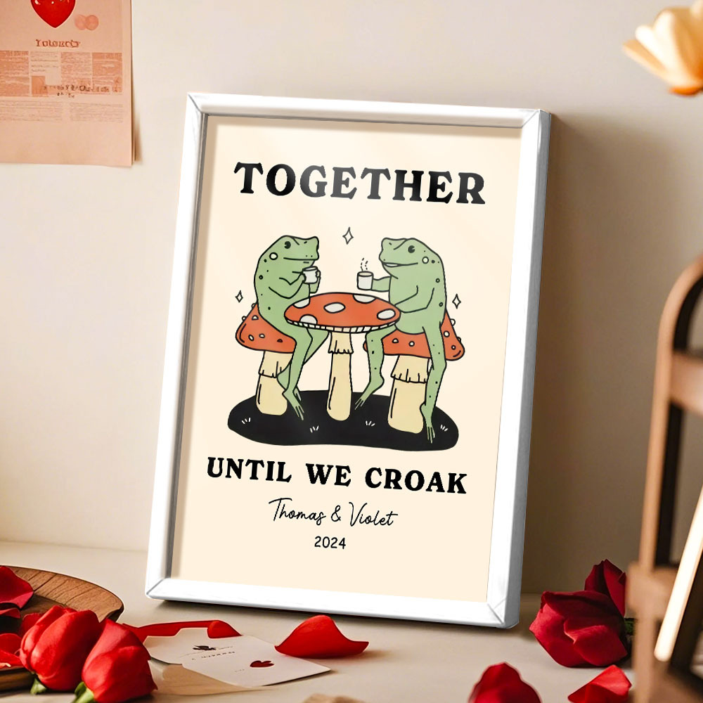 Personalized Custom Ornaments - Wedding Anniversary Gift Valentines's Day Gift