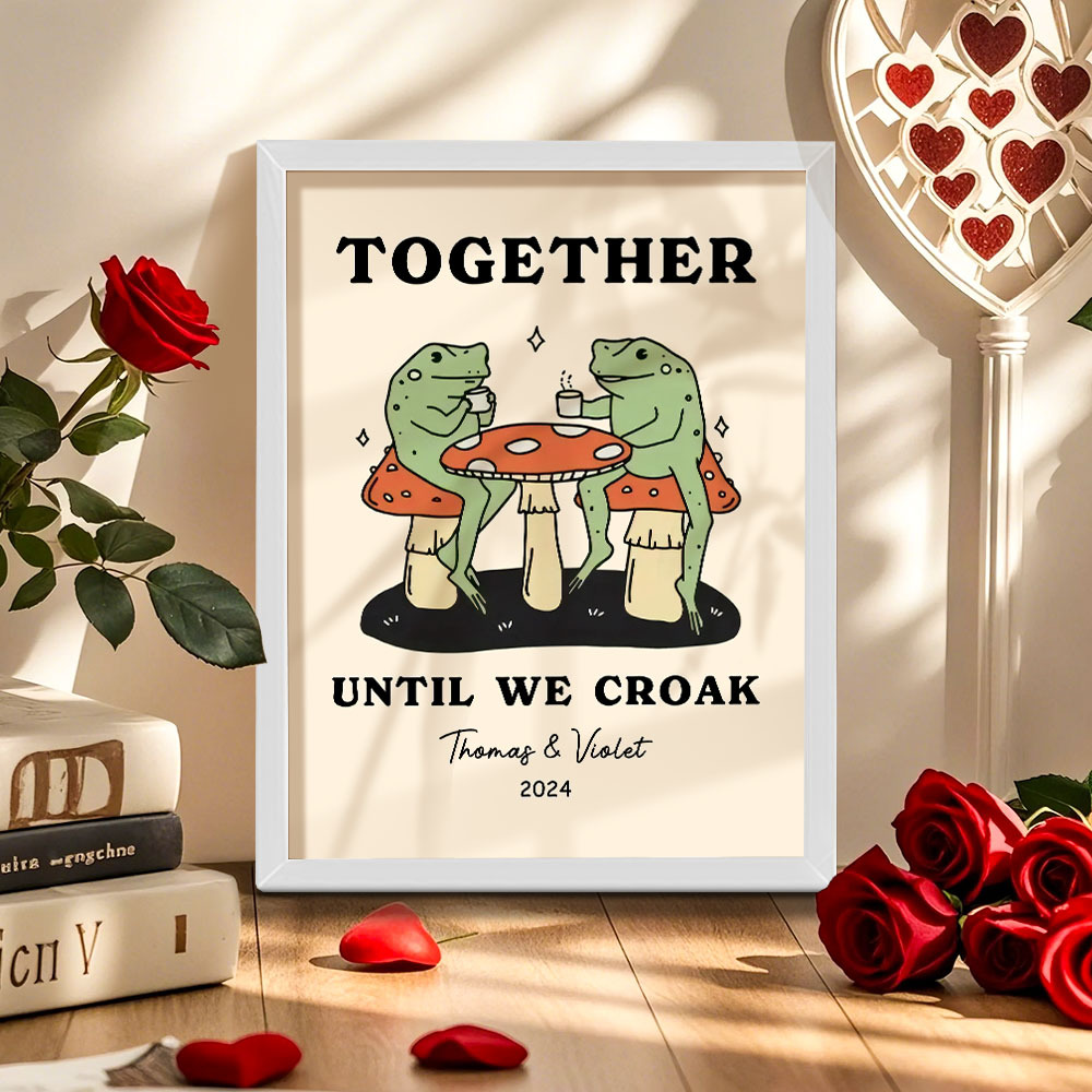 Personalized Custom Ornaments - Wedding Anniversary Gift Valentines's Day Gift