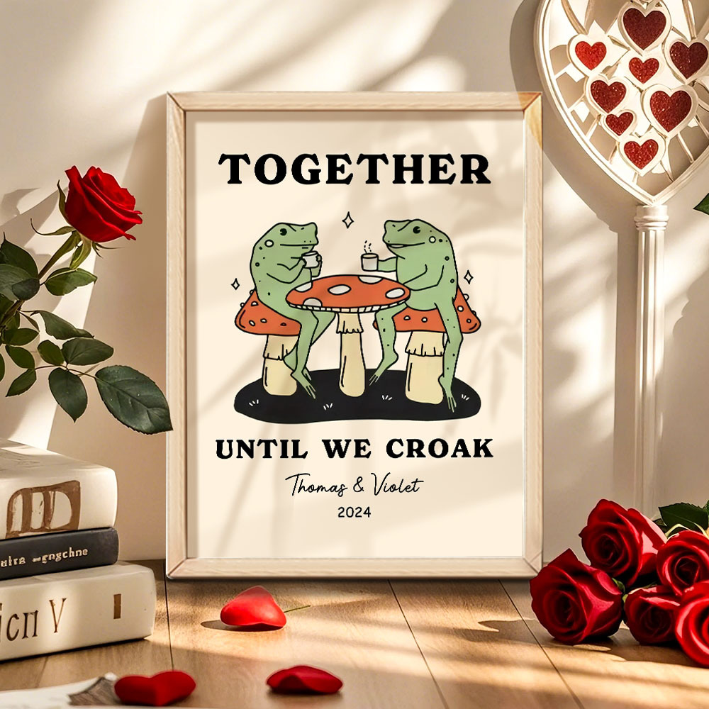 Personalized Custom Ornaments - Wedding Anniversary Gift Valentines's Day Gift