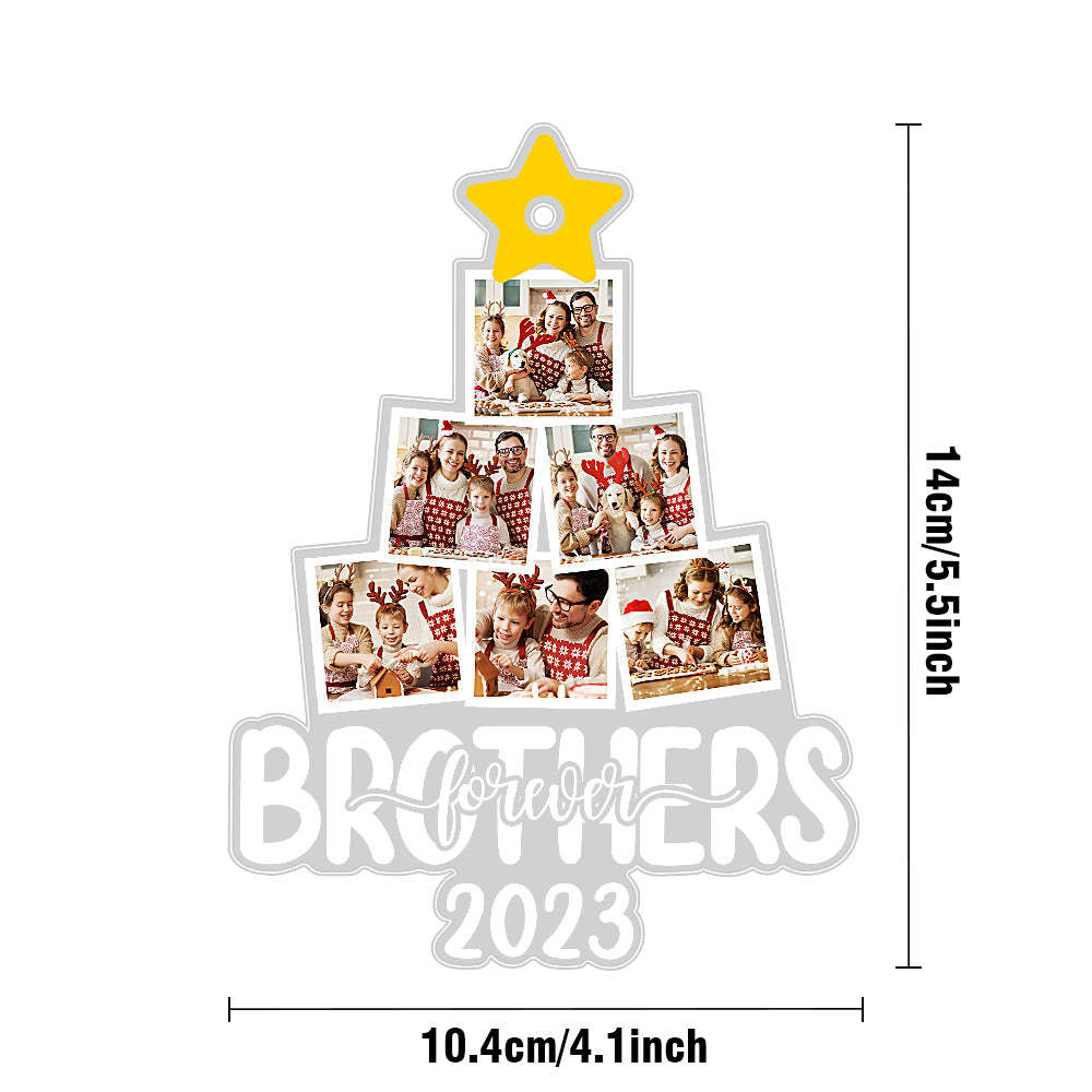 Custom Photos Acrylic Ornament Christmas Keepsake Ornament Christmas Gift Decor - photomoonlamp