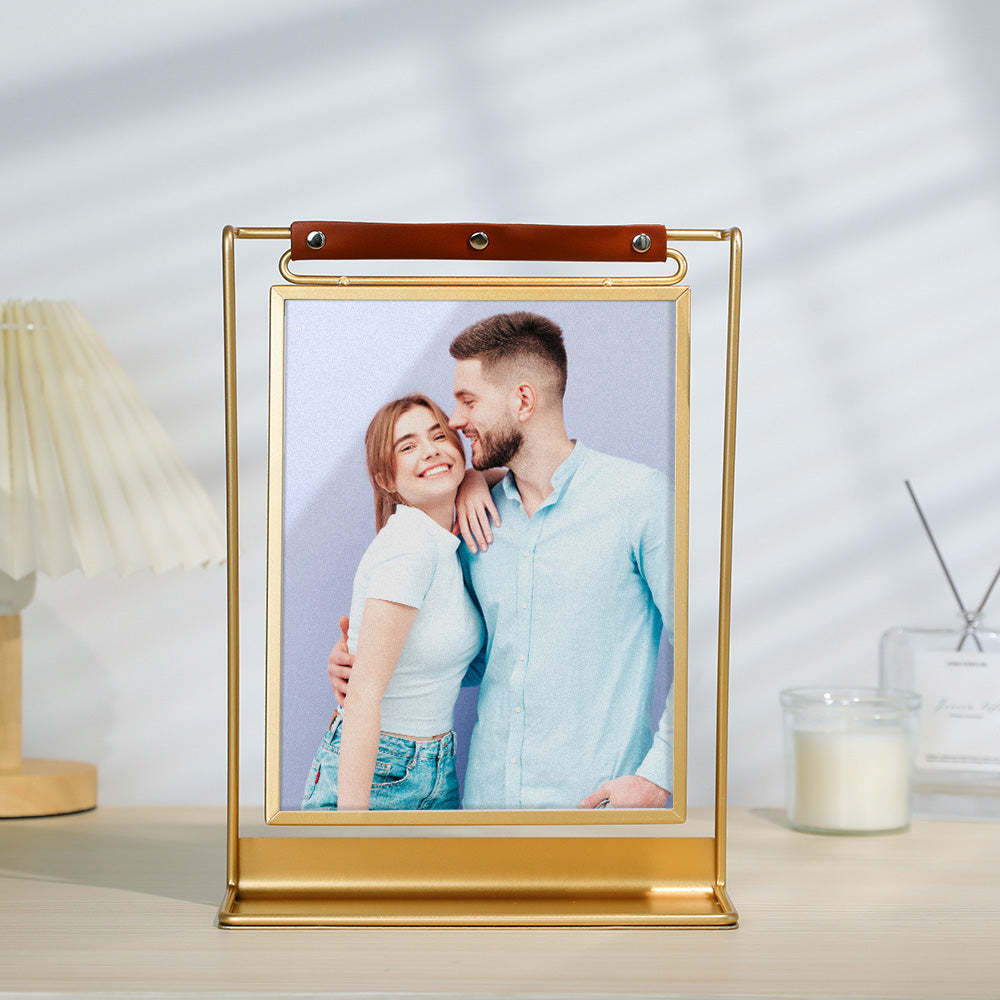 Scannable Spotify Code Photo Frame Personalized Double-Sided Display Stand Gifts For Lovers - photomoonlamp