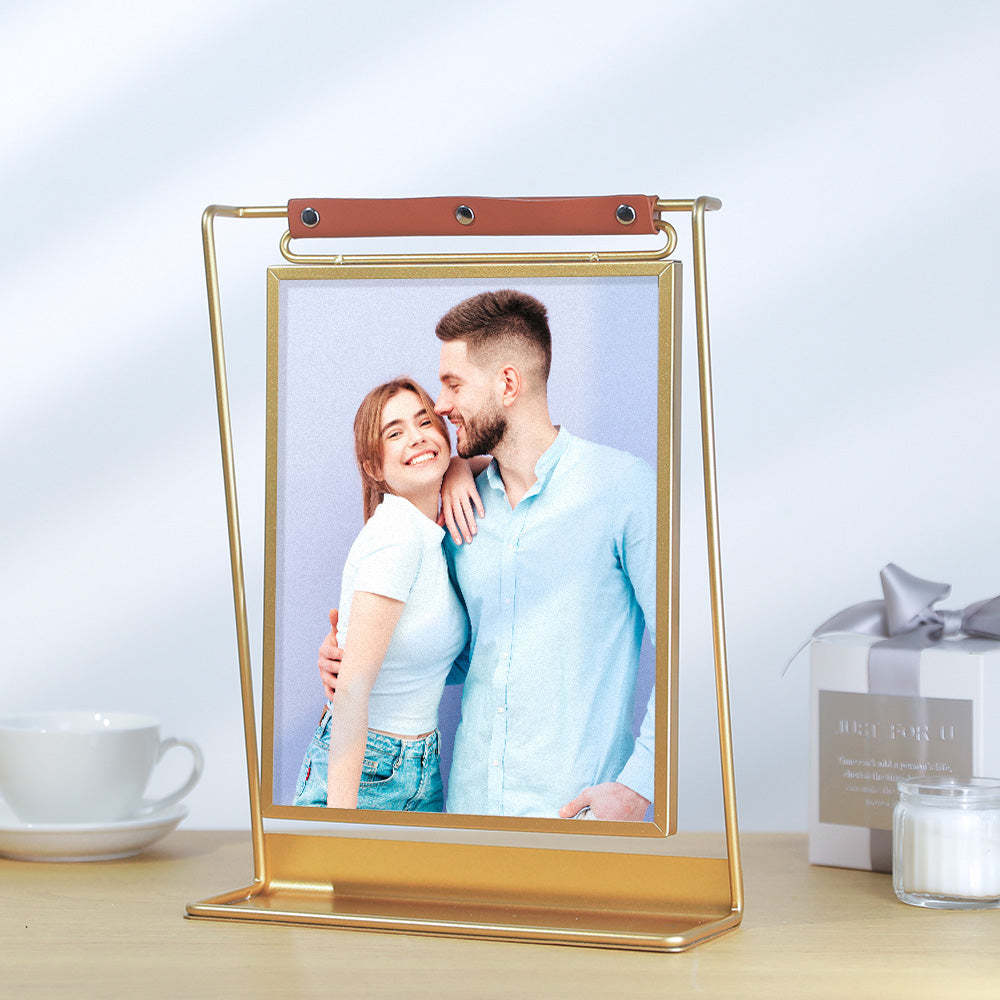 Scannable Spotify Code Photo Frame Personalized Double-Sided Display Stand Gifts For Lovers - photomoonlamp