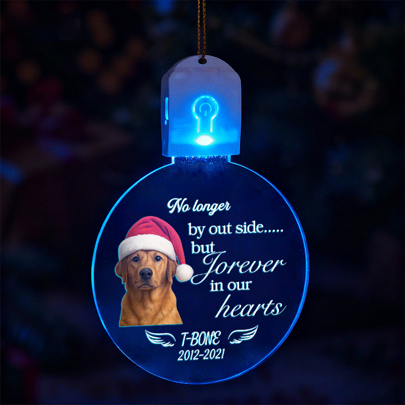 No Longer By Our Side But Forever In Our Hearts Dog Ornament