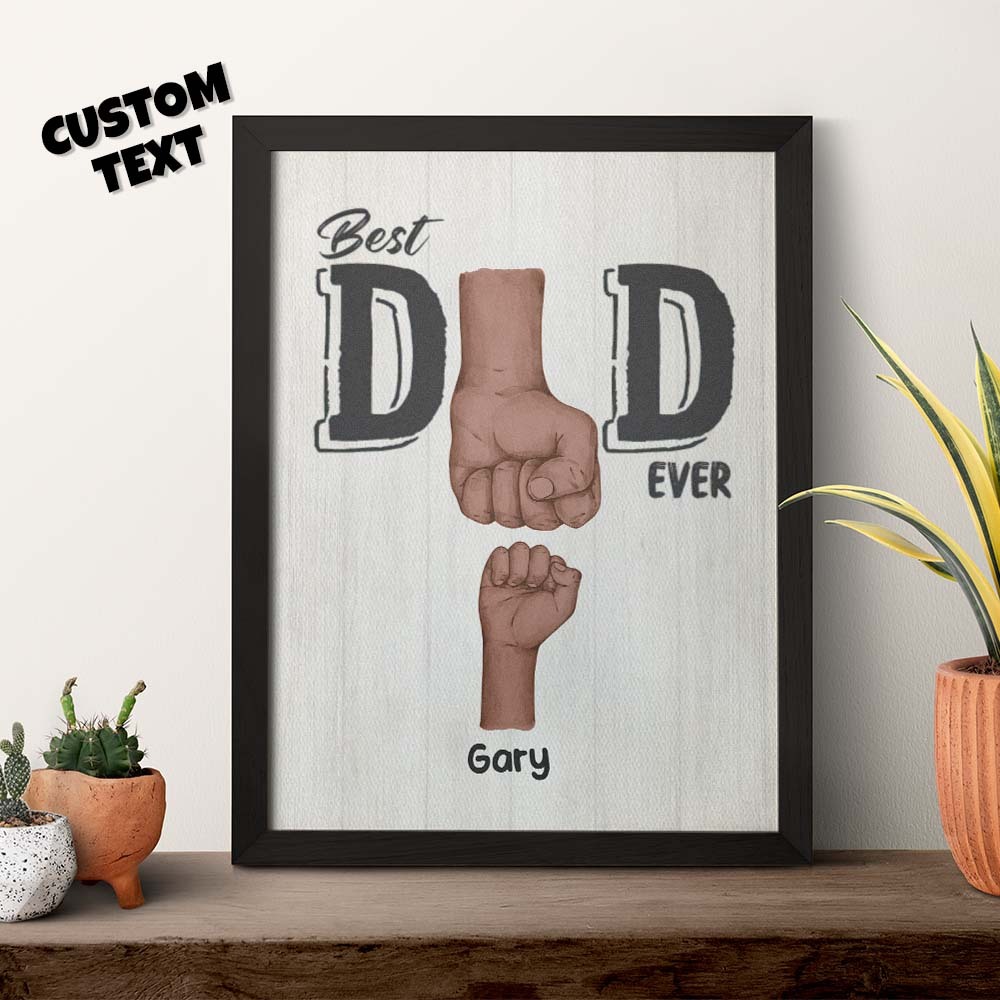 Best Dad Ever - Family Personalized Custom Ornaments - Father's Day Gift For Dad - photomoonlamp