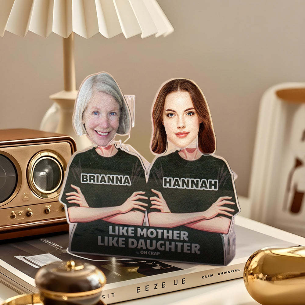 Personalized Face Shaking Head Standee Gift for Dad Mom - PhotoMoonLamp