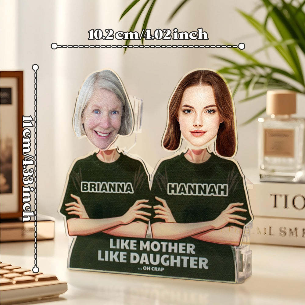 Personalized Face Shaking Head Standee Gift for Dad Mom - PhotoMoonLamp