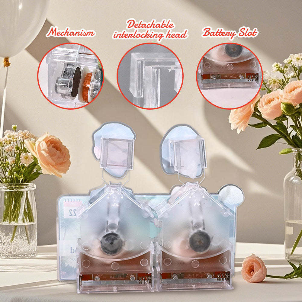 Personalized Face Newlywed Couple Shaking Head Standee Gift for Newlyweds - PhotoMoonLamp