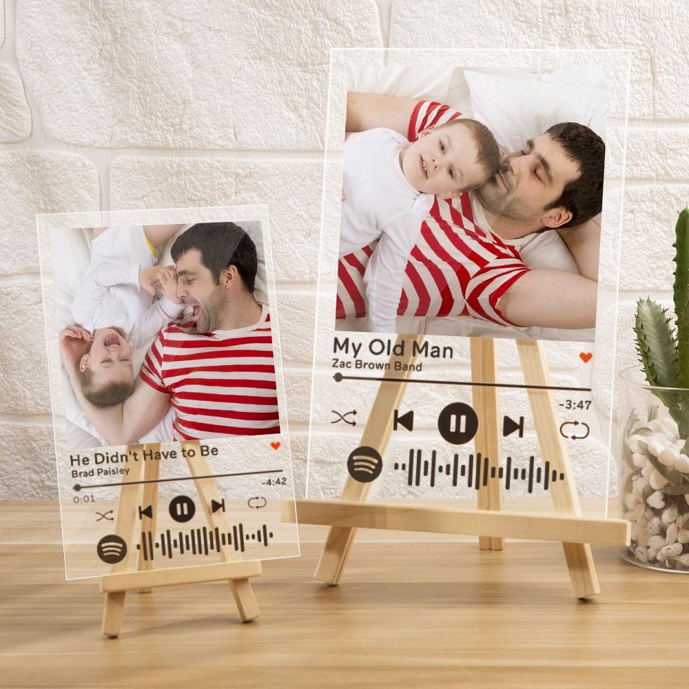 Personalized Spotify Code Music Plaque Glass Art Spotify Plaque Custom Song Plaque