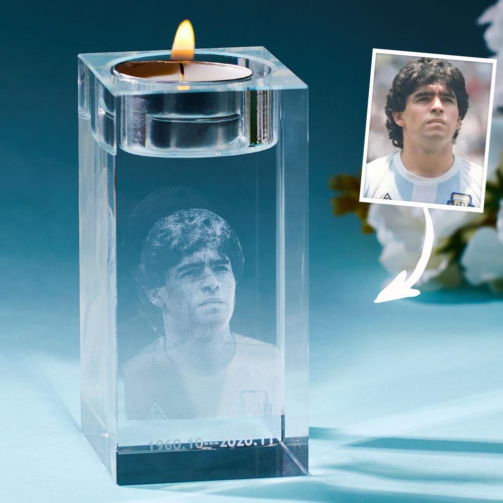 Crystal Candle Holder with LED Base Custom Candles holder Gift For Lost