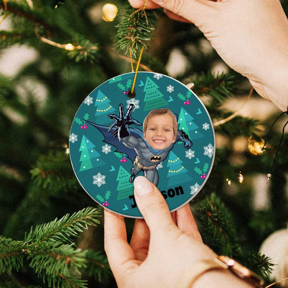 Photo Christmas Ornament Spiderboy Personalized Christmas Ornaments Christmas Gift for Kids - Giftlab