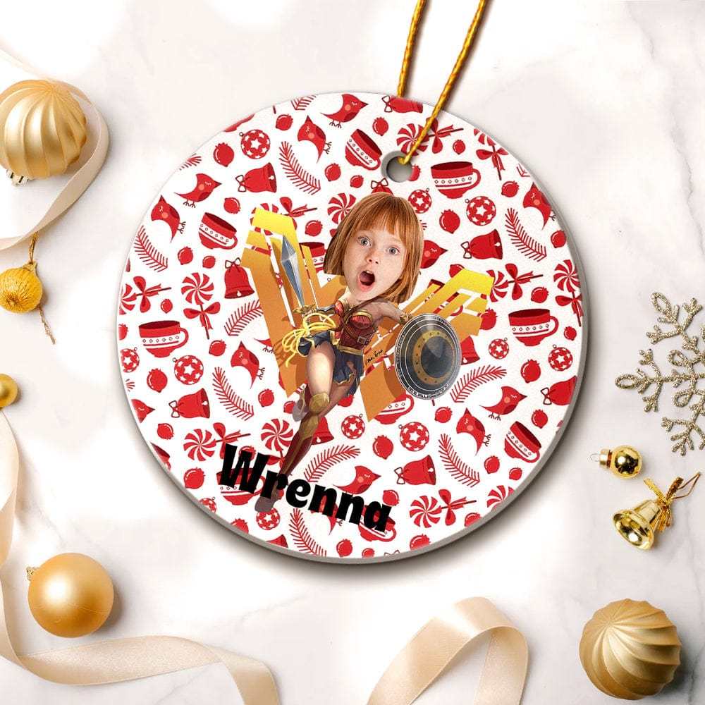 Personalized Photo Ornament Batman with Cloak Style Christmas Gift for Christmas - Giftlab